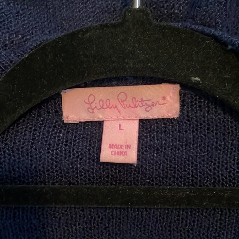 Lilly Pulitzer Navy cardigan - Picture 4 of 7